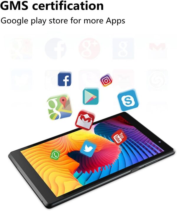 Tablet Android 14 Tablets, 8 inch Tablet 4GB RAM, 32GB ROM Support 1TB Expand Computer Tablet PC, Quad-Core Processor, IPS Touch Screen, 2+8MP Dual Camera, 4300mah Battery, Wifi Tableta (Black) - Image 4