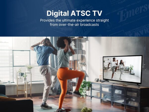 Emerson ET-3200 32" Class Full HD LED TV with 720p Resolution, HDMI and USB Inputs, Built-in Digital TV Tuner, Slim Design, and Energy-Efficient Display – Ideal for Home Entertainment and Gaming - Image 4