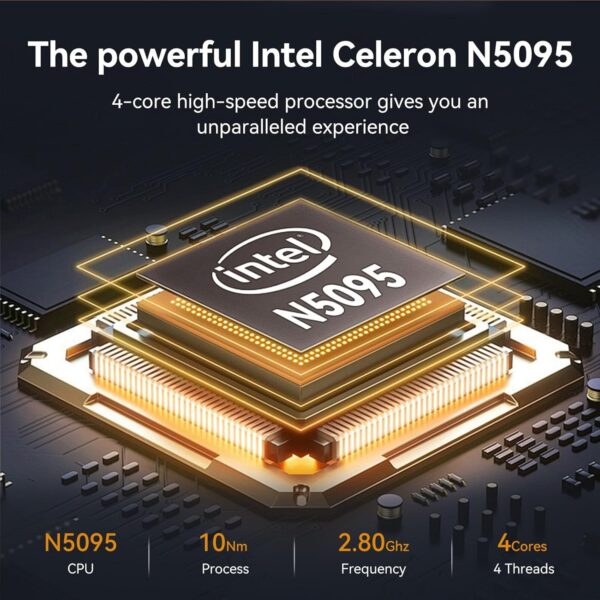Laptop Computer | 15.6'' HD Display | Intel UHD Graphics | Intel Celeron N5095 4-Core Processor |12GB RAM | 512GB SSD up to Expandable 1TB | WiFi | 180°Open Angle | Windows 11 Laptop, Gray - Image 3