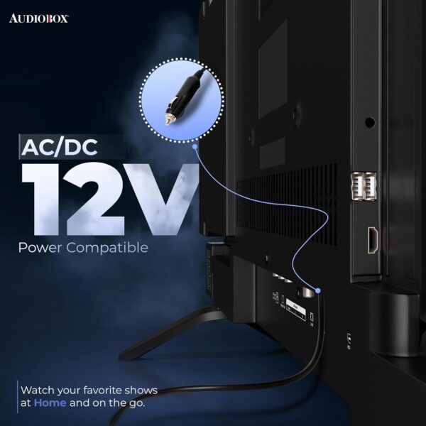 Audiobox Smart LED HDTV with Built-in DVD Player, AC/DC Compatible, Perfect for RVs, Movies, Gaming, HDMI, USB, 12V Included Cable, Ideal for Travel, & Home Entertainment (24-Inch) - Image 3