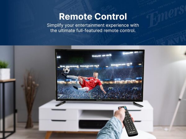 Emerson ET-3200 32" Class Full HD LED TV with 720p Resolution, HDMI and USB Inputs, Built-in Digital TV Tuner, Slim Design, and Energy-Efficient Display – Ideal for Home Entertainment and Gaming - Image 9