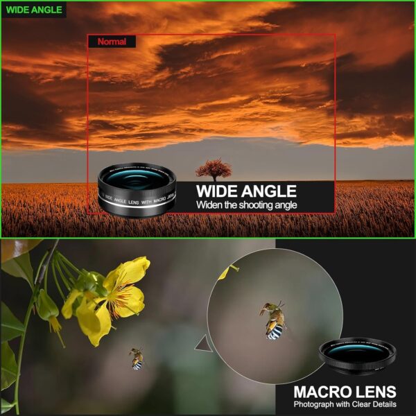 48MP Digital Cameras for Photography with WiFi & App Control,4K Autofocus Vlogging Camera for YouTube with 16X Zoom, Anti-Shake, 32GB TF Card, Dual Batteries, 52mm Wide Angle & Macro Lens - Image 5
