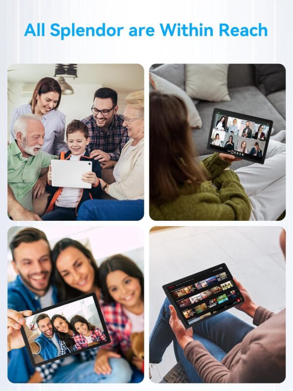 Tablet, Android Tablet with Octa-Core Processor, 10 inch Tablet with HD LCD Touch Screen, 8GB RAM 64GB ROM 1T Expand, Wi-Fi 6, BT 5.3, Dual Camera, Long Life Battery, Google Tablet 2024 - Image 9