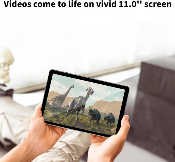 Android 14 Tablet 11inch, Support Face Unlock, 18W Fast Charging, 12GB+128GB+512GB Expand, Octa-core CPU, 8000mAh Large Battery WiFi6, BT5.0,Touchscreen Display, Widevine L1 Tableta, 2in1 Tablet PC - Image 5