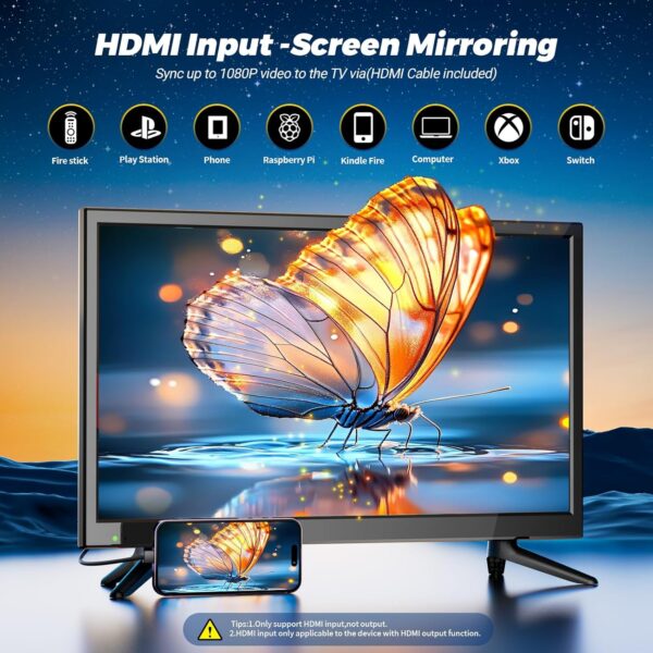 22 Inch TV DVD Your Mobile Home Entertainment Kitchen Bedroom Camping RV US TV DVD Combos Built in DVD Stellar Visuals Sound - Image 3