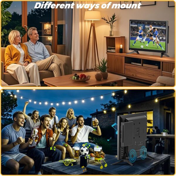 22 Inch TV DVD Your Mobile Home Entertainment Kitchen Bedroom Camping RV US TV DVD Combos Built in DVD Stellar Visuals Sound - Image 6