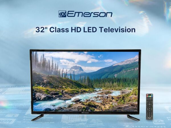 Emerson ET-3200 32" Class Full HD LED TV with 720p Resolution, HDMI and USB Inputs, Built-in Digital TV Tuner, Slim Design, and Energy-Efficient Display – Ideal for Home Entertainment and Gaming - Image 2