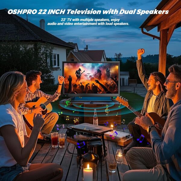 22 Inch TV DVD Your Mobile Home Entertainment Kitchen Bedroom Camping RV US TV DVD Combos Built in DVD Stellar Visuals Sound - Image 2