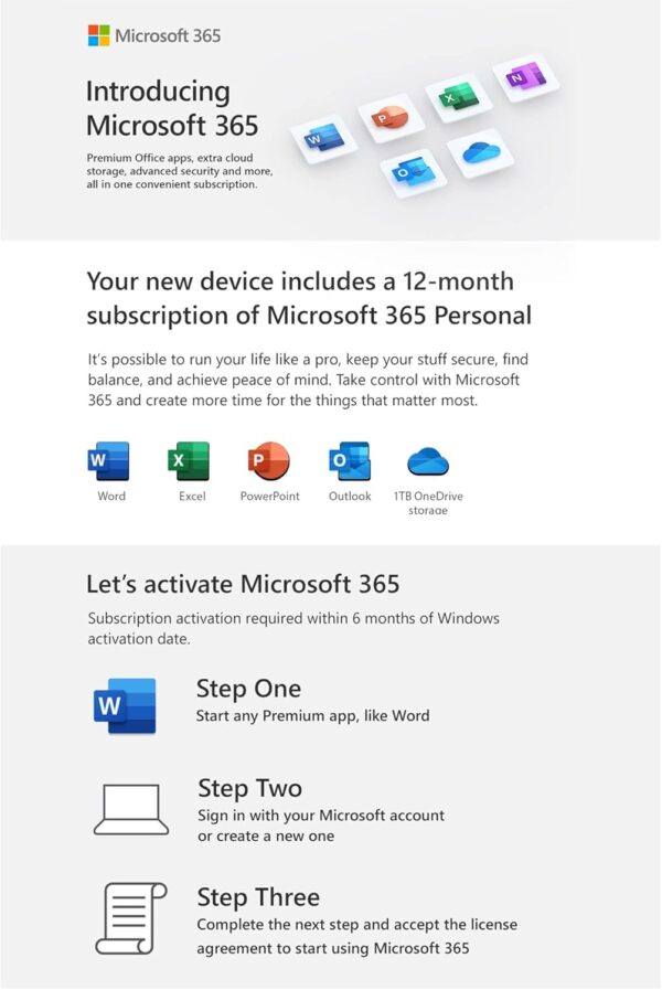 HP 17 17.3" Touchscreen Laptop Computer for Student and Business, Intel Quad-Core CPU, 16GB DDR4 RAM, 512GB PCIe SSD, WiFi, Lavender, Windows 11 S, 1-Year Office 365/ 1TB Cloud Storage, AZ-XUT - Image 2