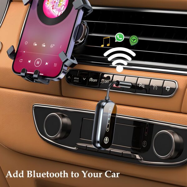 Bluetooth Transmitter Receiver Wireless Adapter: 2-in-1 Aux Audio 2 Headphones for Car TV Gym Airplane Travel Home - Image 6