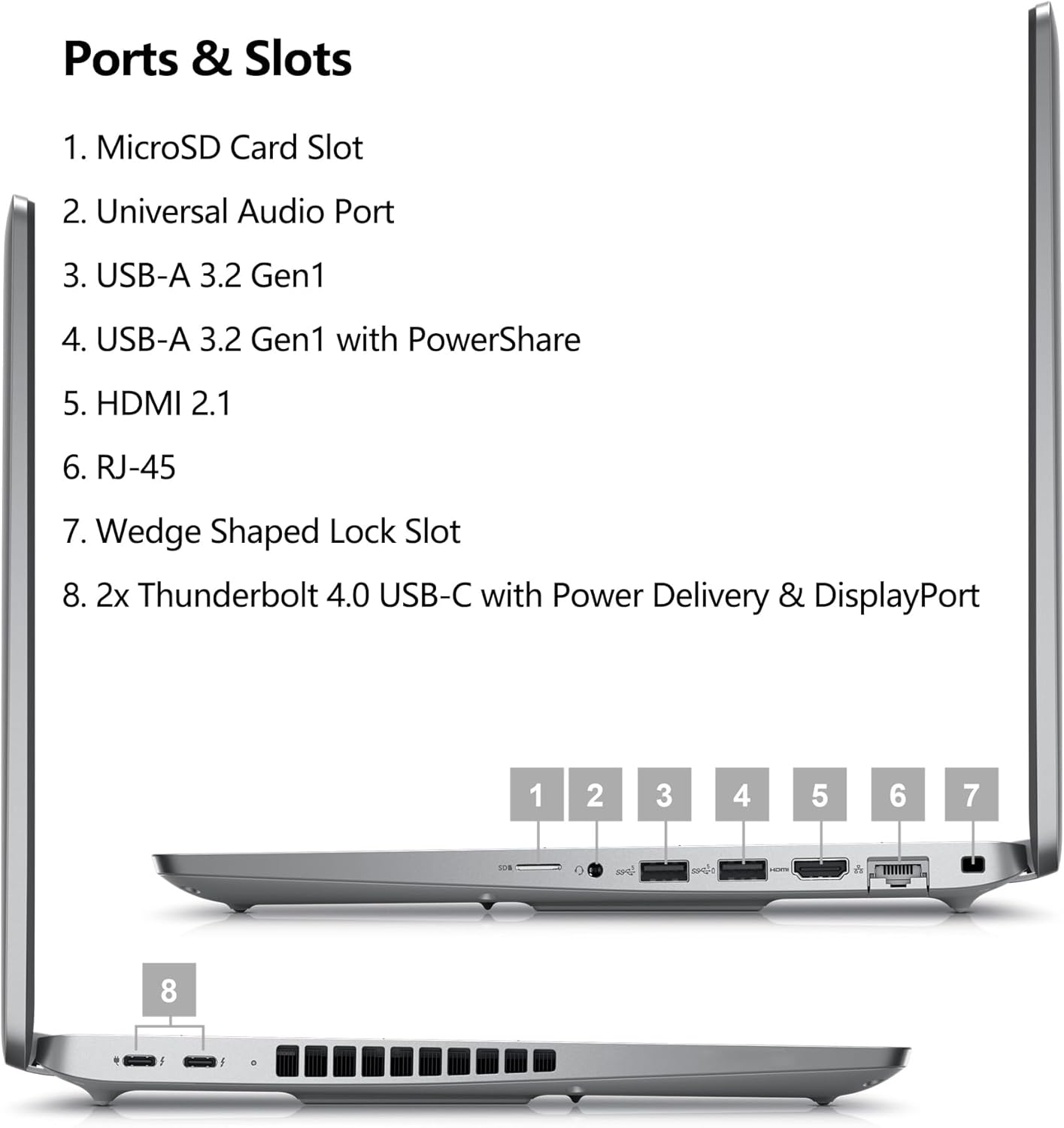 Dell Latitude 15 5000 5550 15.6" FHD Business Laptop Computer, Intel Ultra 7 155U (Beat i7-1355U), 16GB DDR5 RAM, 512GB SSD, WiFi 6, Bluetooth 5.3, Backlit Keyboard, Fingerprint Reader, Windows 11 Pro - Image 8