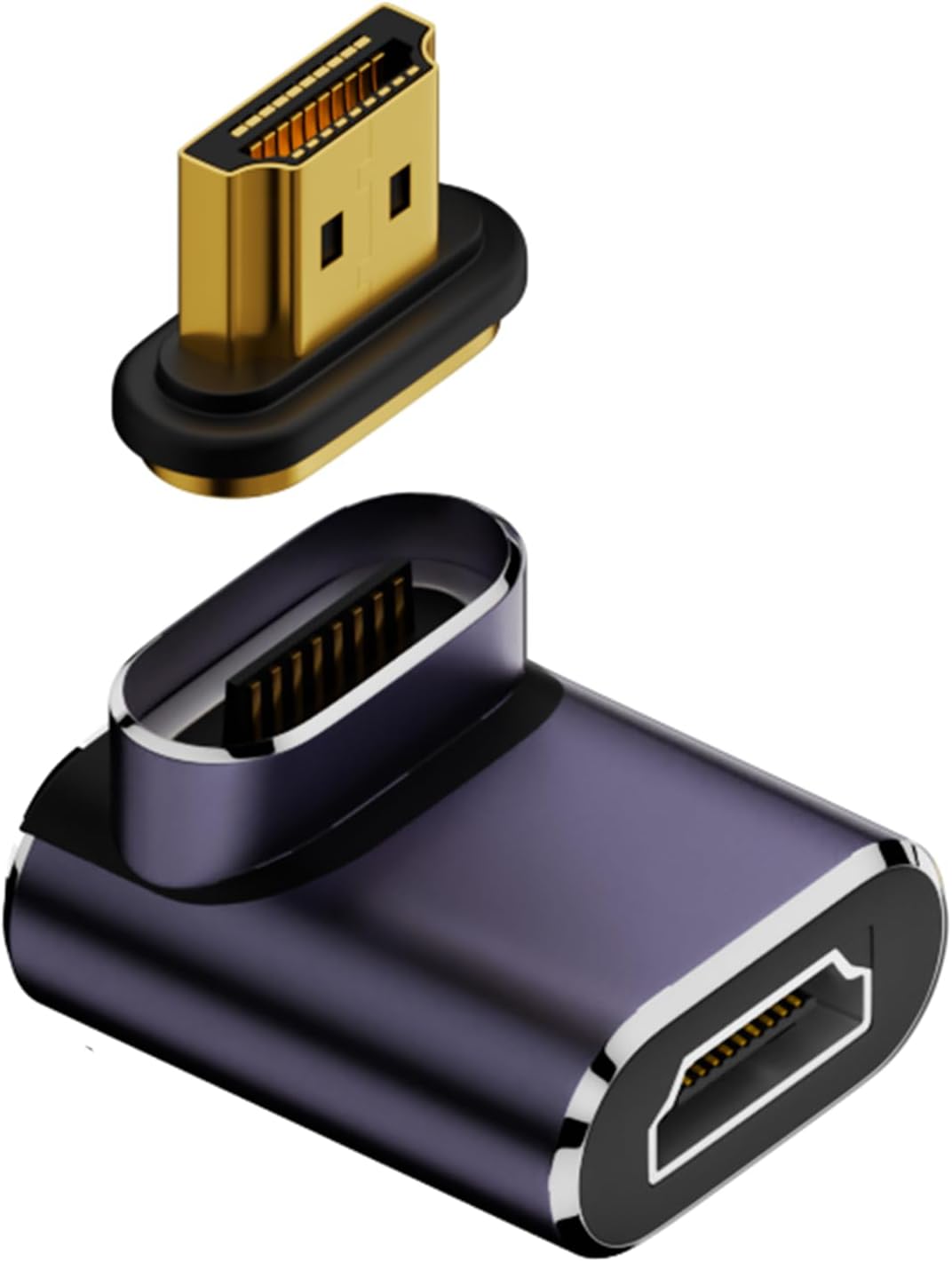 Adapter Straight Head Male to 90 Degree Female HDTV Conversion Converter for Intelligent Home Entertainment