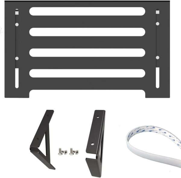 Diversity world Aluminum Alloy Adjustable Shelf for TV Top or PC Monitor, Screen Shelf, Applicable for Router, TV Box, Remote Controls,Speaker, Media Boxes and Home Decor (Black) (1) - Image 3