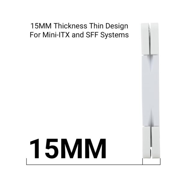 Thermalright TL-C12015W-S CPU Fan 120mm Case Fan, Quiet PWM Computer Fan ARGB, 15mm Slimline Cooler Fan, CPU Cooling Fan(White ARGB) - Image 6