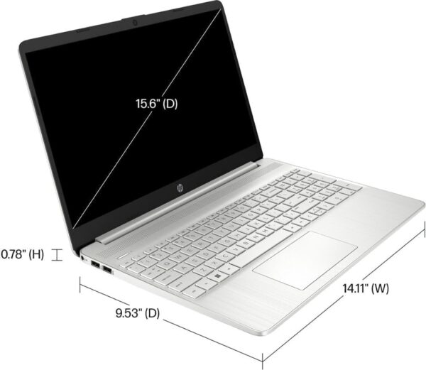 HP 2023 Laptop, 15.6" Touchscreen Display, Intel Core i3-1115G4 Processor(Beat i5-1035G4), 8GB RAM, 256GB SSD, WiFi, Bluetooth, Numeric Keypad, Windows 11 Home in S Mode, Silver - Image 3