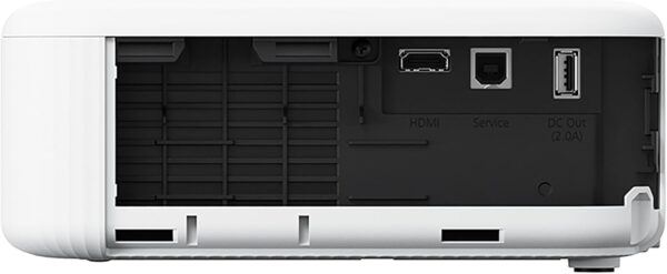 Epson EpiqVision Flex CO-FH02 Full HD 1080p Smart Streaming Portable Projector, 3-Chip 3LCD, 3,000 Lumen Color/White Brightness, Android TV, Bluetooth, 5W Speaker, Home Entertainment - Image 3