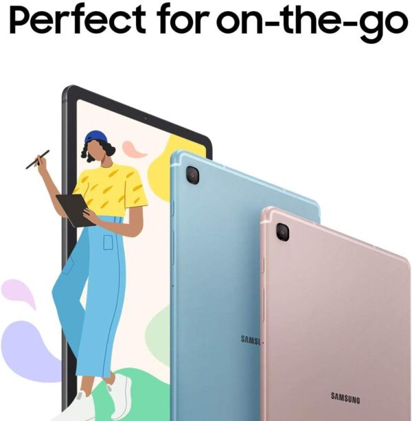 SAMSUNG Galaxy Tab S6 Lite 10.4" 64GB Android Tablet, LCD Screen, S Pen Included, Slim Metal Design, AKG Dual Speakers, 8MP Rear Camera, Long Lasting Battery, US Version, 2022, Angora Blue - Image 8