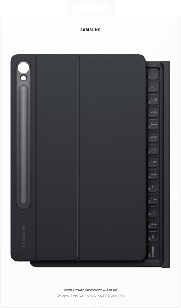 SAMSUNG Galaxy Tab S9 and S9 FE Book Cover Keyboard, Tablet Protector Case, PC- Like Experience, Magnetic Back, Versatile Viewing Positions, Wireless Keyboard Sharing, US Version, Black - Image 11