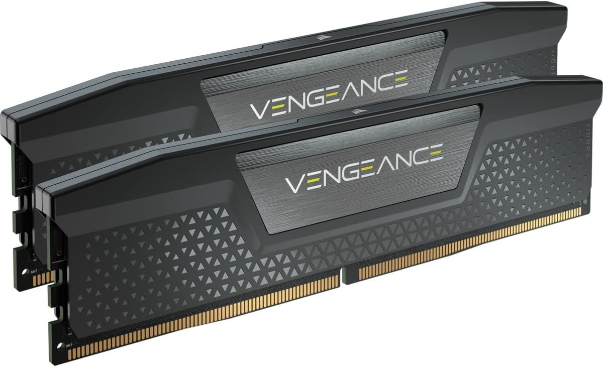 CORSAIR VENGEANCE DDR5 RAM 48GB (2x24GB) 6400MHz CL36 Intel XMP iCUE Compatible Computer Memory - Black (CMK48GX5M2B6400C36)