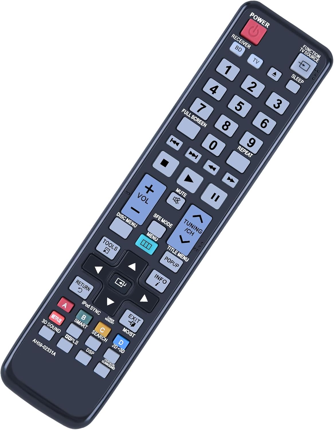 AH59-02331A Replaced Remote Control for Samsung Blu-ray Home Entertainment System HTD6500W HTD6730W HT-D6500W HT-D6730W - Image 8