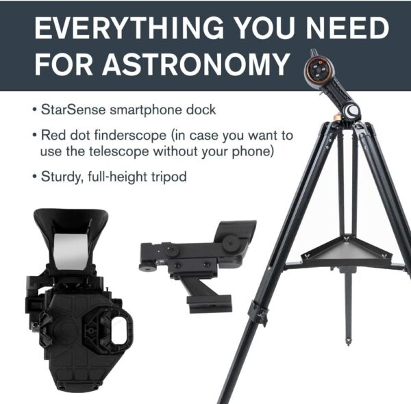 CELESTRON StarSense Explorer DX 130AZ Smartphone App-Enabled Telescope – Works with StarSense App to Help You Find Stars, Planets & More – 130mm Newtonian Reflector – iPhone/Android Compatible - Image 6