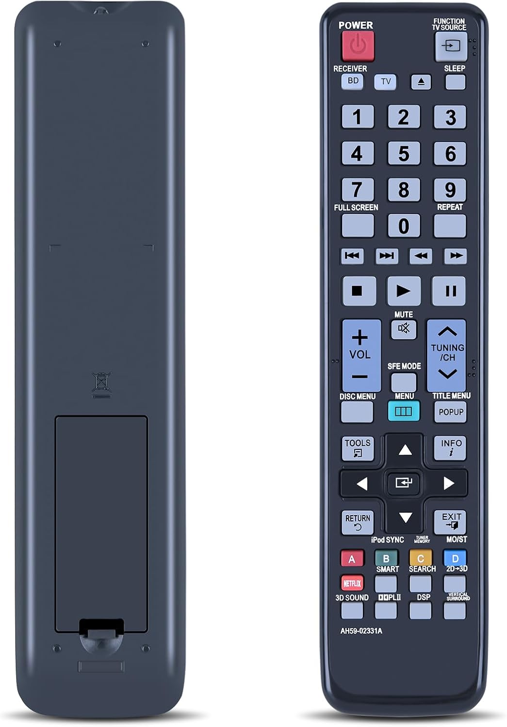 AH59-02331A Replaced Remote Control for Samsung Blu-ray Home Entertainment System HTD6500W HTD6730W HT-D6500W HT-D6730W