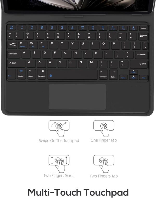 Tablet, Android 14 Tablets 64GB+10(4+6 Expand)GB 512GB Expandable, Octa-Core Tablet with WiFi, 8000mAh Battery, 10.1 inch Tablet with 800MP Camera, Tablet with Keyboard Case, Stylus, Bluetooth (Black) - Image 7