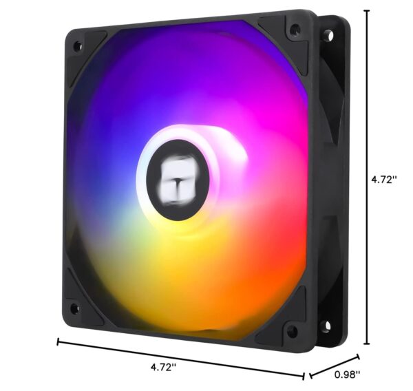 Thermalright TL-C12C-S X3 CPU Fan 120mm ARGB Case Cooler Fan, 4pin PWM Silent Computer Fan with S-FDB Bearing Included, up to 1500RPM Cooling Fan（3 Quantities） - Image 7