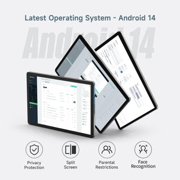 Tablet, Android 14 Tablets 64GB+10(4+6 Expand)GB 512GB Expandable, Octa-Core Tablet with WiFi, 8000mAh Battery, 10.1 inch Tablet with 800MP Camera, Tablet with Keyboard Case, Stylus, Bluetooth (Black) - Image 5
