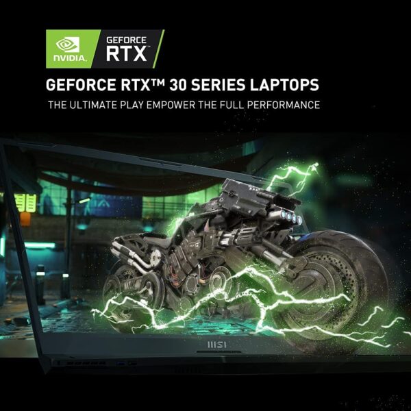 MSI Pulse GL66 Gaming Laptop: 15.6" 144Hz FHD 1080p Display, Intel Core i7-11800H, NVIDIA GeForce RTX 3070, 16GB, 512GB SSD, Win10, Black (11UGK-001) - Image 3
