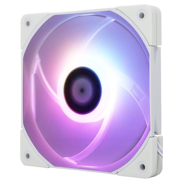 Thermalright TL-C12015W-S CPU Fan 120mm Case Fan, Quiet PWM Computer Fan ARGB, 15mm Slimline Cooler Fan, CPU Cooling Fan(White ARGB)