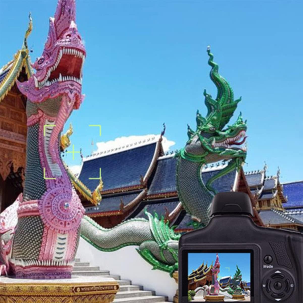 SOLUSTRE Cameras Digital Camera Portable 16x Zoom Video Camcorder Photography Telephoto Camera 4k Video Camera - Image 6