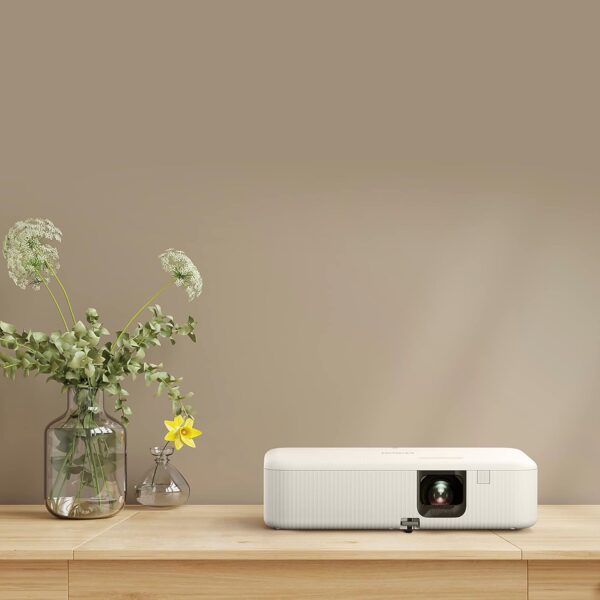 Epson EpiqVision Flex CO-FH02 Full HD 1080p Smart Streaming Portable Projector, 3-Chip 3LCD, 3,000 Lumen Color/White Brightness, Android TV, Bluetooth, 5W Speaker, Home Entertainment - Image 5