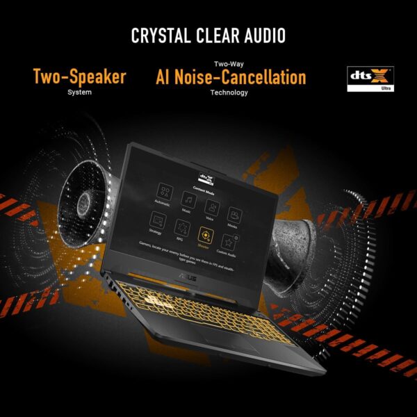 ASUS TUF Gaming A15 Gaming Laptop, 15.6” FHD 144Hz Display, NVIDIA® GeForce RTX™ 2050, AMD Ryzen™ 5 7535HS, 8GB DDR5, 512GB PCIe® Gen4 NVMe™ SSD, Wi-Fi 6, Windows 11, FA506NF-ES51 - Image 4