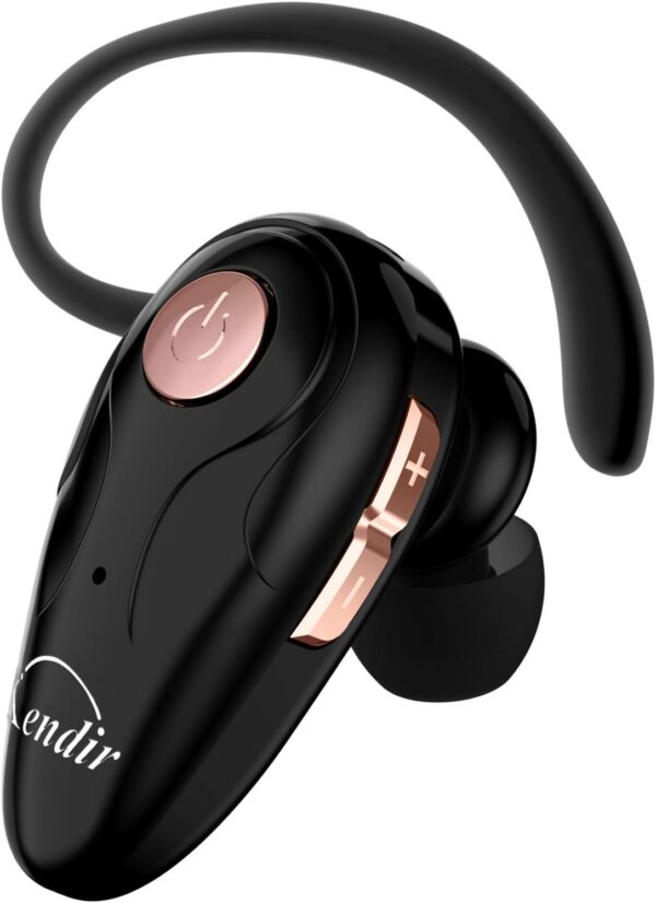 Bluetooth Headset, V5.0 Ultralight Wireless Headphone Cell Phone Earpiece with Mic Headsetcase,Volume Control, Handsfree Earbud,Compatible with Android/iPhone/Smartphones/Laptop