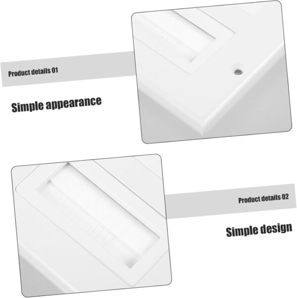 Gadpiparty Dual Port Brush Multimedia Panel Wall Pass Through Cable Outlet Cover Plate for Wall Cable Management Ideal for TV Mounting and Home Entertainment Systems - Image 7