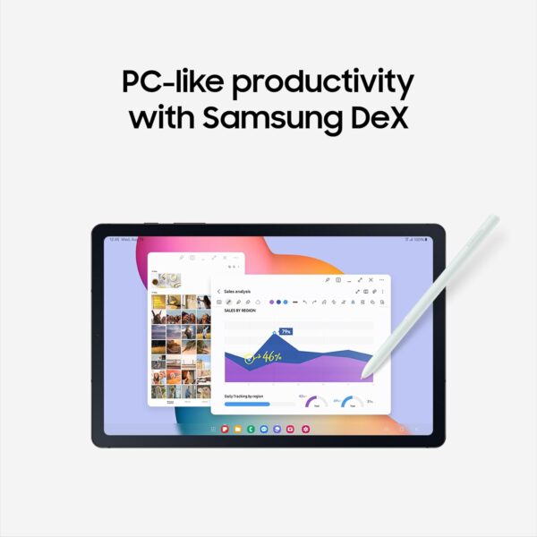 Samsung Galaxy Tab S6 Lite (2024) 10.4' 128GB WiFi Android Tablet, S Pen Included, Gaming Ready, Long Battery Life, Slim Metal Design, Expandable Storage, US Version, Oxford Gray, Amazon Exclusive - Image 5