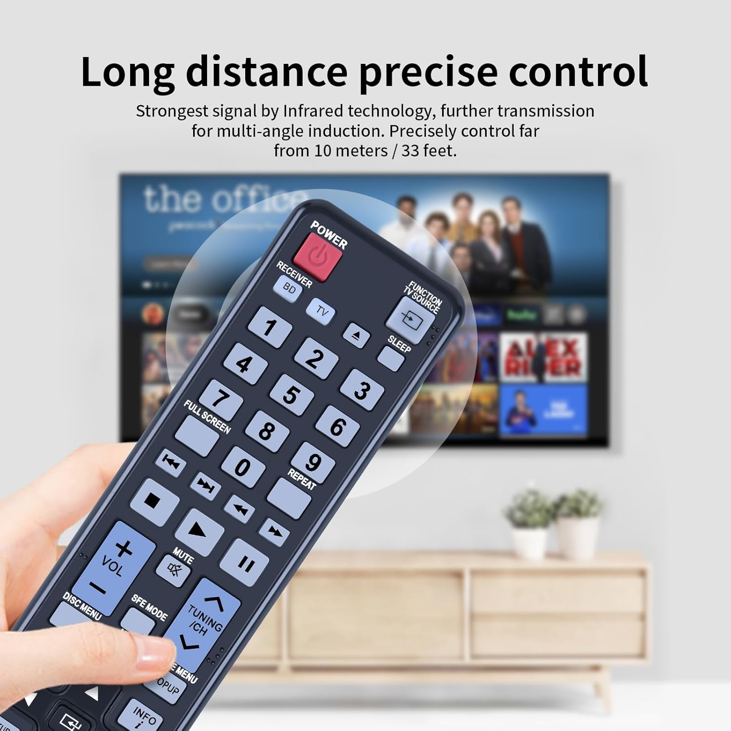 AH59-02331A Replaced Remote Control for Samsung Blu-ray Home Entertainment System HTD6500W HTD6730W HT-D6500W HT-D6730W - Image 5