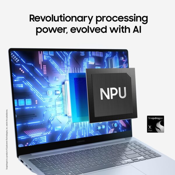 SAMSUNG 15” Galaxy AI Book4 Edge PC Laptop Computer, Snapdragon X Plus Processor, Live Captions, FHD LED Anti-Glare Display, Long-Lasting Battery, 2024 Version, NP750XQA-KB2US - Image 2