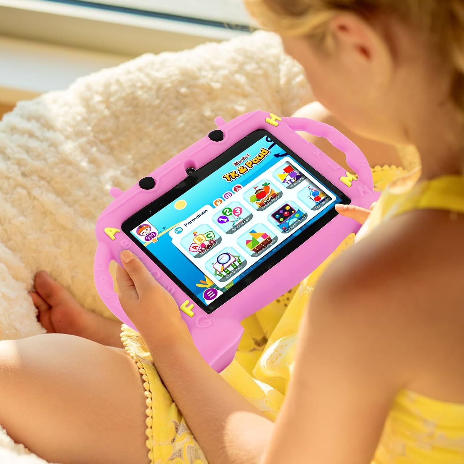 Kids Tablet, 7 inch Tablet for Kids 2-10, Educational Learning Toddler Tablet Android 11, 3GB RAM+32GB ROM Storage, Google Play YouTube - Image 6