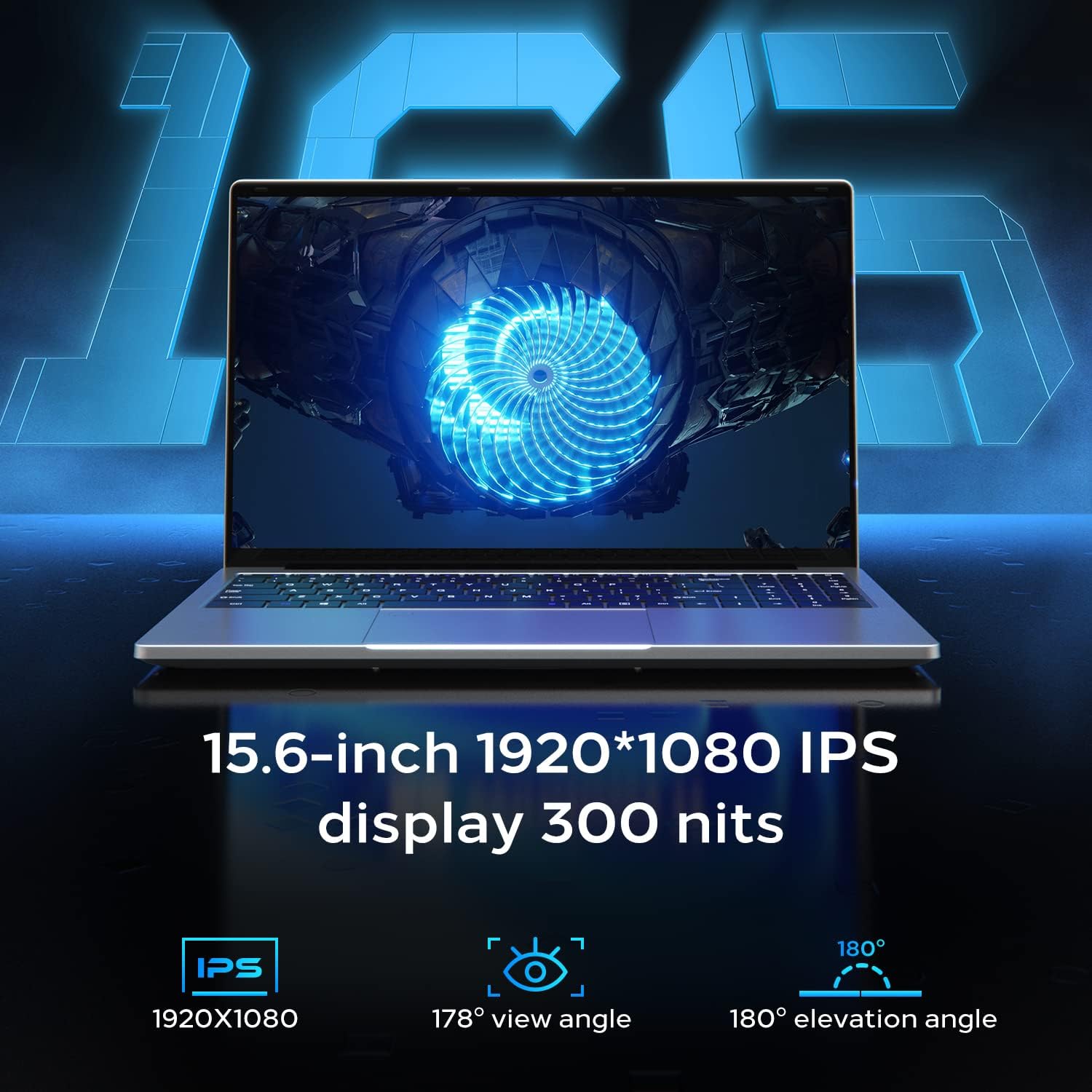 OTVOC Laptop 15.6 inch Windows 11, Celeron JasperLake N5105, Quad Core, Up to 2.9GHz, 16GB RAM, 512GB NVME SSD,Up to 4TB, 15.6" FHD IPS 1920x1080, HDMI, HDD, Type-C, RJ45, Support Windows 10, Silver - Image 5