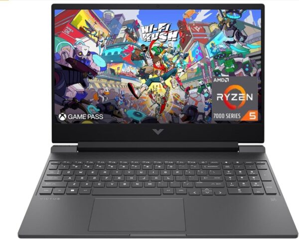HP Victus 15.6" 144Hz FHD Gaming Laptop,AMD Ryzen 5 7535HS,16GB DDR5 RAM,1TB SSD,AMD Radeon RX 6550M,Beats RTX 2050,Backlit Keyboard,Windows11 Pro, Mica Silver