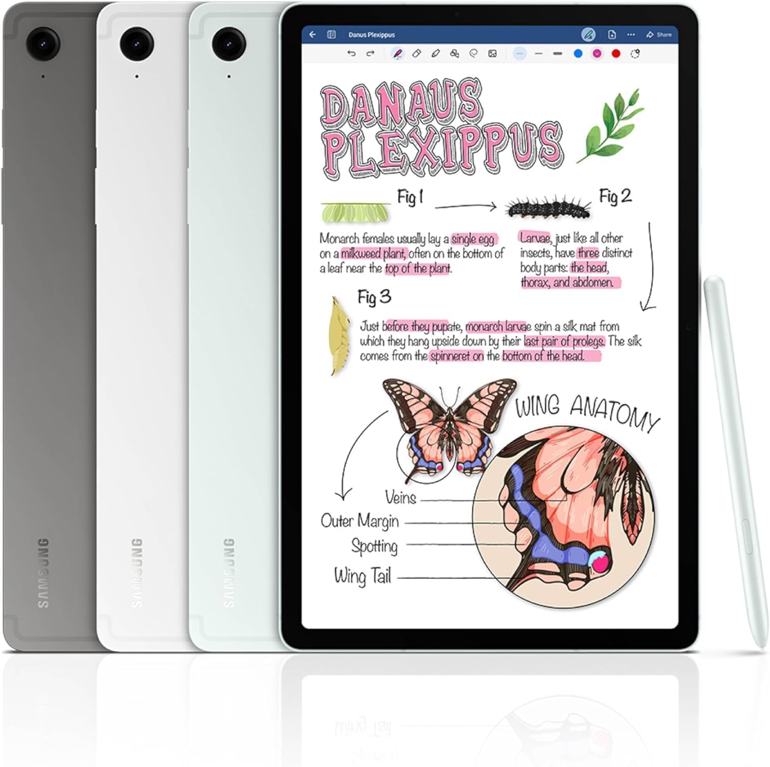 Samsung Galaxy Tab S9 FE (SM-X510) W/S Pen, 256GB 8GB RAM, WiFi Only, Factory Unlocked GSM, International Version (Silver) - Image 5