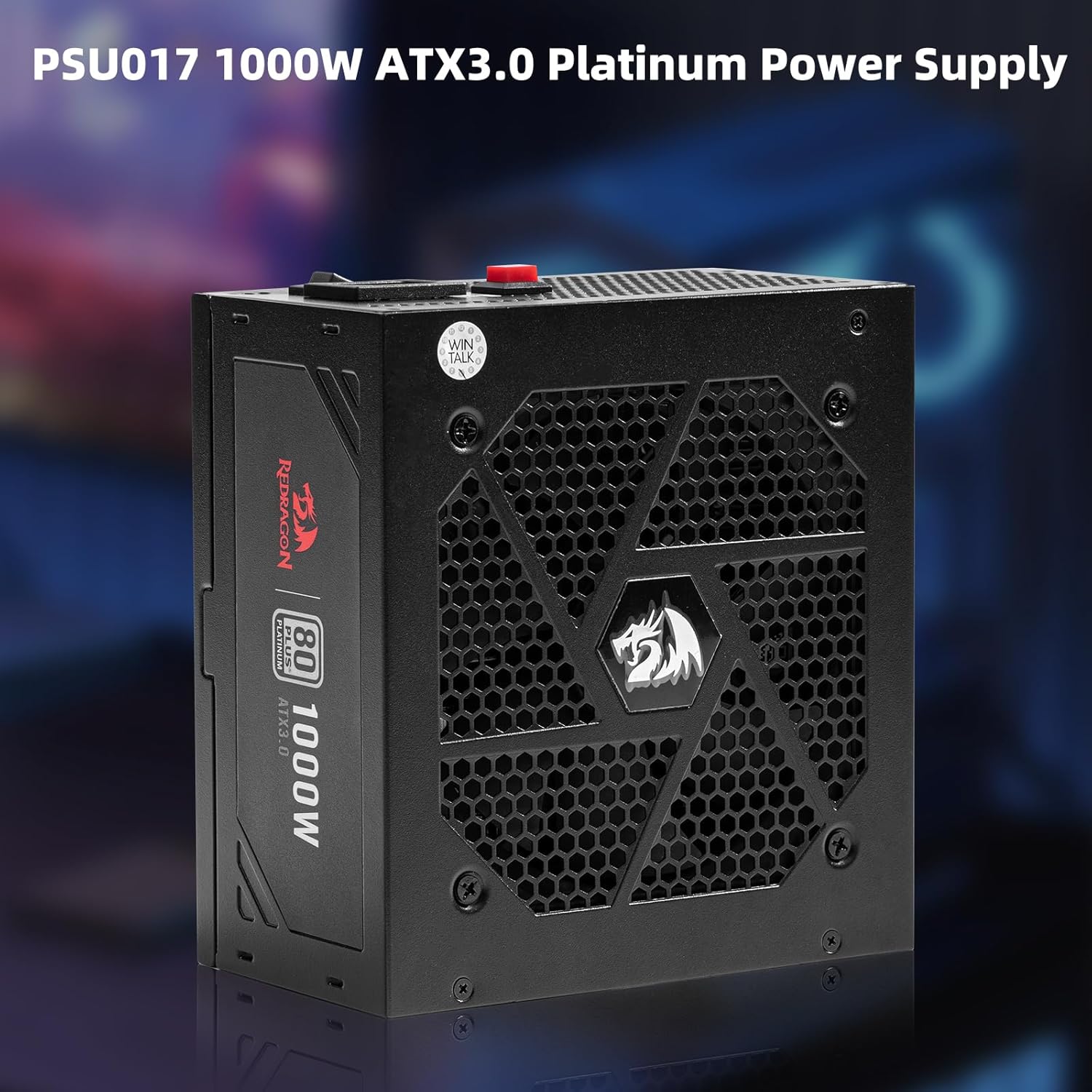 Redragon PSU017 80+ Platinum 1000 Watt ATX 3.0 & PCIe 5.0 Fully Modular Gaming Power Supply, 80 Plus Certified, 100% Japanese Capacitors & Low Noise Smart-ECO Fan, Fully Modular w/12VHPWR Cable - Image 8
