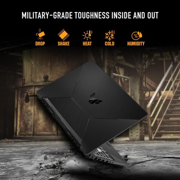 ASUS TUF Gaming A15 Gaming Laptop, 15.6” FHD 144Hz Display, NVIDIA® GeForce RTX™ 2050, AMD Ryzen™ 5 7535HS, 8GB DDR5, 512GB PCIe® Gen4 NVMe™ SSD, Wi-Fi 6, Windows 11, FA506NF-ES51 - Image 6