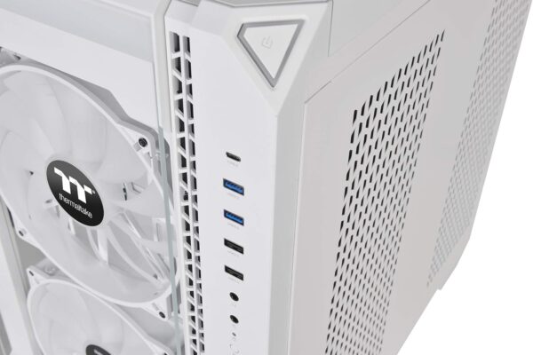 Thermaltake View 51 Snow Motherboard Sync ARGB E-ATX Full Tower Gaming Computer Case with 2 200mm ARGB 5V Motherboard Sync RGB Fans + 140mm Black Rear Fan Pre-Installed CA-1Q6-00M6WN-00, White - Image 12