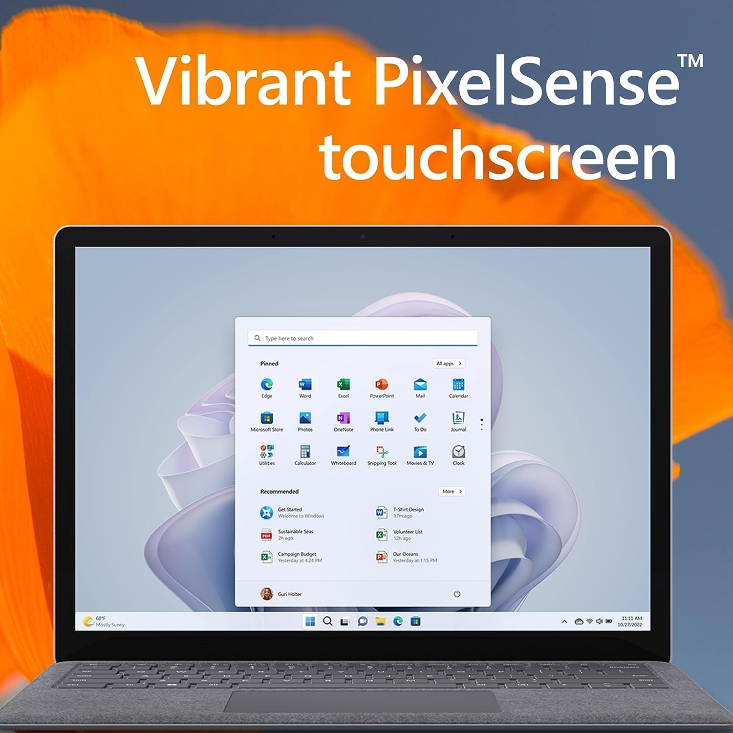 Microsoft Surface Laptop 5 13.5" Touchscreen, Intel Evo Core i5-1235U 1.3GHz, 8GB RAM, 256GB SSD, Windows 11 Pro, Platinum - Image 6