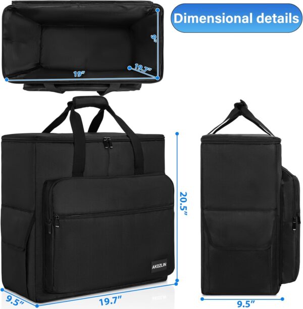 AKOZLIN Desktop Gaming Computer Tower PC Chassis Carrying Case Travel Storage Bag for Keyboard Mouse Accessories - Image 3