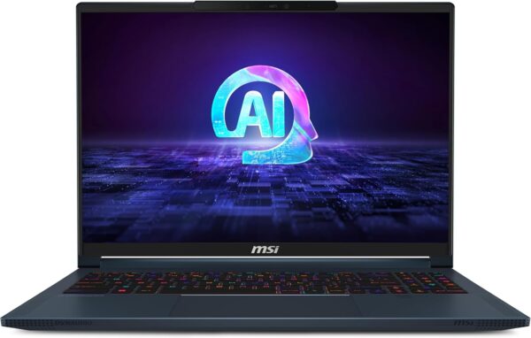 MSI Stealth 16 AI Studio 16” 120Hz UHD+ Mini LED Gaming Laptop: Intel Core Ultra 9-185H, NVIDIA Geforce RTX 4080, 64GB DDR5, 1TB NVMe SSD, Thunderbolt 4, Win 11 Pro: Star Blue A1VHG-027US