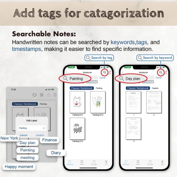3in1 Digital Smart Pen, Smartpen Writing Set-Smart pens for Note Taking, Real-time Digital Synchronization Compatible for iOS and Android Smartphone, Smart Pen and Notebook and Writing pad - Image 5